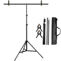Iron Background Stand durable & portable Solid black Set