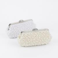 PVC & Plastic Pearl cross body & Easy Matching Clutch Bag with chain Solid PC