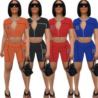 Venetian Women Sportswear Set midriff-baring & two piece & breathable PC