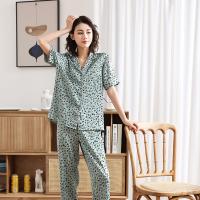 Viskose Frauen Pyjama Set, Gedruckt, Leopard, mehr Farben zur Auswahl,  Festgelegt