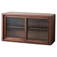 Walnut Kitchen Storage Cabinet durable & double layer PC