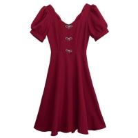 Venezianischen Einteiliges Kleid, Patchwork, Solide, mehr Farben zur Auswahl,  Stück