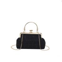 Cloth Easy Matching & Vintage Handbag with chain & soft surface plaid PC