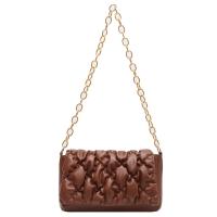 PU Leather Easy Matching Shoulder Bag with chain & soft surface Argyle PC