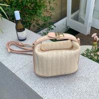 Straw Woven Tote soft surface & attached with hanging strap PC