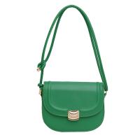 PU Leather Saddle & Easy Matching Crossbody Bag Solid PC