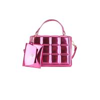 PU Leather With Coin Purse & Easy Matching Handbag attached with hanging strap plaid PC