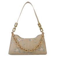 Straw Easy Matching Woven Shoulder Bag soft surface Plant PC
