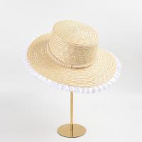 Straw windproof Sun Protection Straw Hat sun protection & breathable weave Solid PC