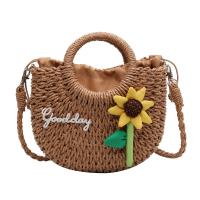 Straw Saddle Woven Tote attached with hanging strap PC