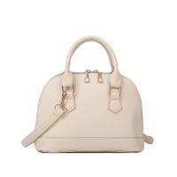 PU Leather Shell Shape & Easy Matching Handbag attached with hanging strap Solid PC