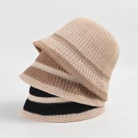 Cotton polyester fabrics Outdoor Bucket Hat sun protection & breathable knitted Solid PC