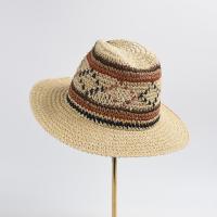 Slámy Sluneční ochranka Slaměný klobouk Tkát Pevné Béžová kus