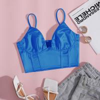 Polyester Slim Camisole midriff-baring Solid PC