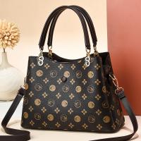 PU Leather Tote Bag Handbag soft surface & attached with hanging strap Solid PC