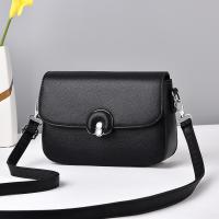 PU Leather Shoulder Bag soft surface & attached with hanging strap Solid PC