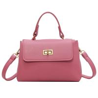 PU Leather Box Bag & Easy Matching Handbag attached with hanging strap Lichee Grain PC