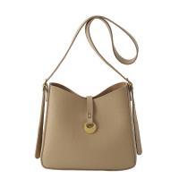 PU Leather Easy Matching & Bucket Bag Shoulder Bag Lichee Grain PC