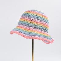 Coton Chapeau de seau Tricoté multicolore pièce