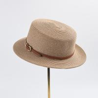 Straw Easy Matching & windproof Sun Protection Straw Hat perspire & breathable weave Solid PC