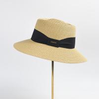 Straw Concise & Easy Matching Sun Protection Straw Hat with bowknot & breathable weave Solid PC