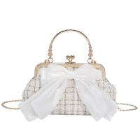 Polyester Easy Matching Handbag with chain & soft surface & One Shoulder plaid PC