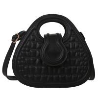 PU Leather Easy Matching Shoulder Bag soft surface & detachable plaid PC