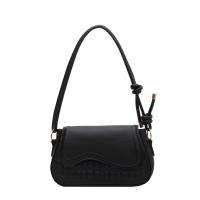 PU Leather Easy Matching Shoulder Bag soft surface & attached with hanging strap Solid PC