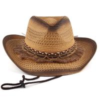 Slámy Sluneční ochranka Slaměný klobouk Khaki kus