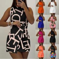 Polyester Slim & High Waist Sexy Package Hip Dresses printed PC