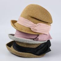 Straw Easy Matching Sun Protection Straw Hat edge curling & sun protection & breathable weave Solid PC