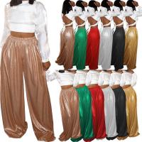 Polyester Women Casual Pants patchwork Solid PC