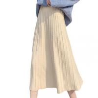 Polyester Slim Sweater Dress knitted Solid : PC