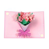 Papel Tarjetas de felicitación manuales en 3D, hecho a mano, floral, más colores para elegir,  trozo