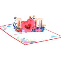 Paper foldable 3D Manual Greeting Cards non-sticky handmade PC