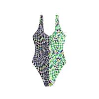 Polyester One-piece Swimsuit printed multi-colored PC