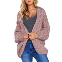 Wool Sweater Coat thermal knitted Solid : PC