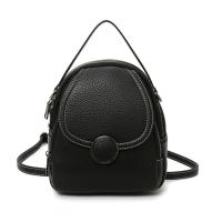 PU Leather Easy Matching & Multifunction Backpack soft surface Lichee Grain PC
