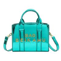 PU Leather Easy Matching Handbag large capacity & attached with hanging strap letter PC