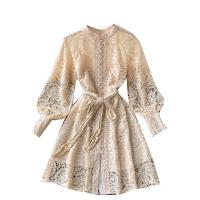 Cashmere Jednodílné šaty Stampato Květinové Meruňka kus