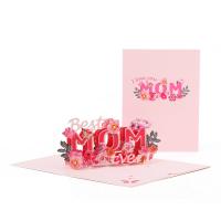 Paper 3D Manual Greeting Cards for gift giving Others pink PC