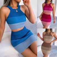 Viscose Fiber Slim Two-Piece Dress Set Set