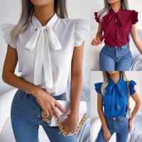 Polyester Vrouwen mouwloze blouses Solide meer kleuren naar keuze stuk