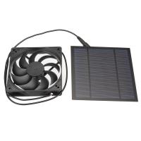 Engineering Plastics Fan solar charge & portable black Set