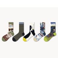 Gekamd katoen Korte tube sokken Gekamd katoen Afgedrukt meer kleuren naar keuze : Veel