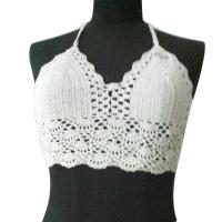 Acrylic Camisole & hollow knitted Solid PC
