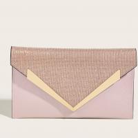PU Leather Envelope & Easy Matching Clutch Bag pink PC