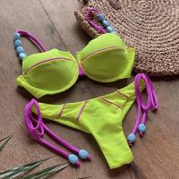 Polyamide Bikini backless & two piece patchwork Set