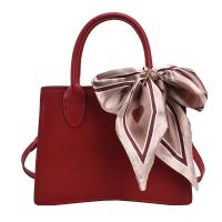 PU Leather Easy Matching Handbag & attached with hanging strap Solid PC
