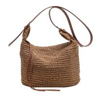 Straw Easy Matching Crossbody Bag soft surface PC